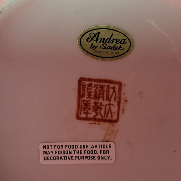 Andrea by Sadek Ivy Porcelain Trinket Dish with Lid Dresser Vanity Jewelry Holde - Picture 7 of 12